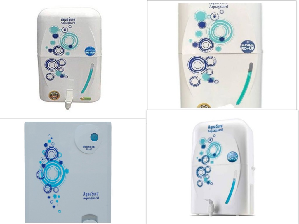 Aqua Sure Maxima NXT RO+ UF , NXT RO + UV + MTDS, Maxima RO+UF & RO+UV