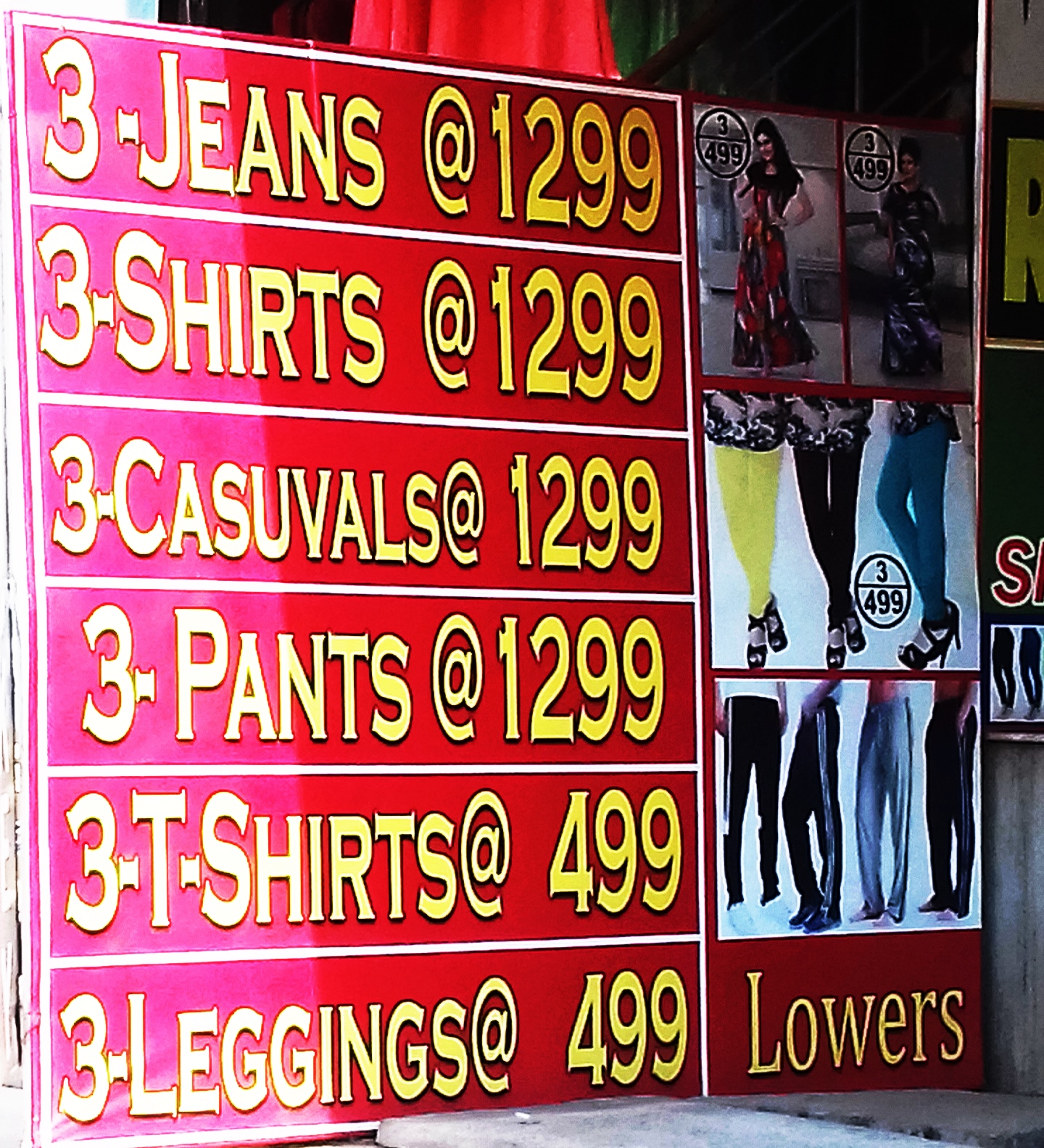 3 T-Shirts, 3 Leggings