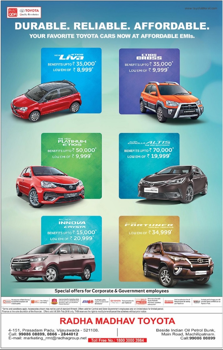 Corolla Altis - Benefits 