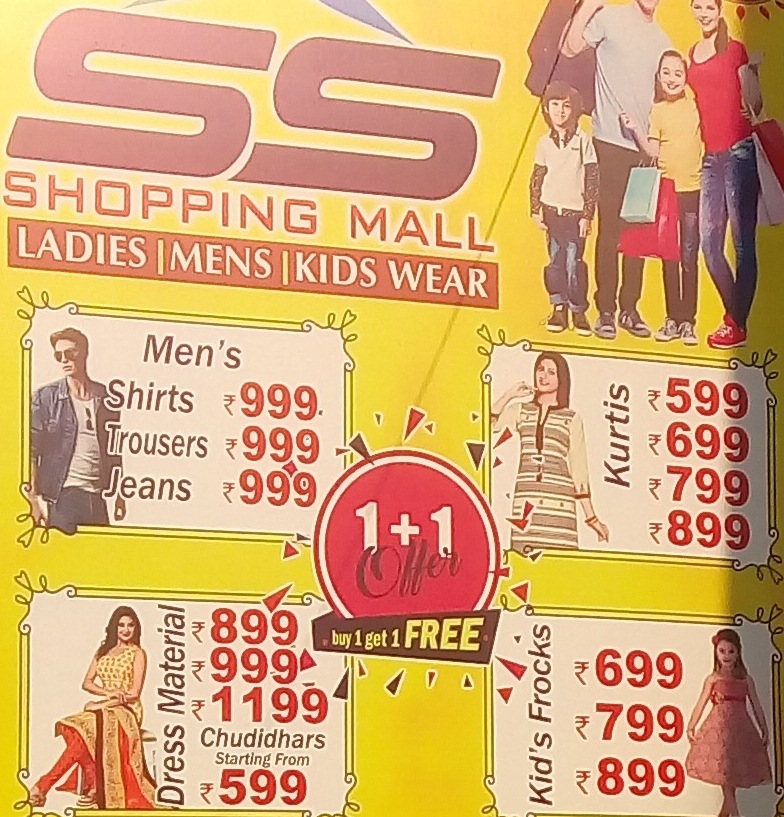 Mens shirts, Torusers, Jeans, Ladies Dress Materials & Kurthis