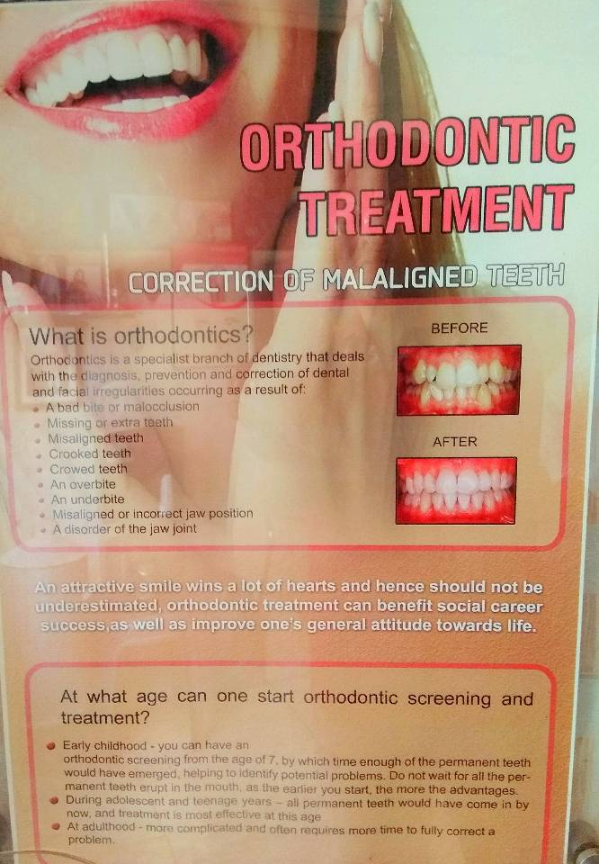 ORTHODONTIC TREATMENT, FIXED /REMOVAL DENTURES 