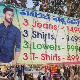 3 Jeans, 3 Shirts, 3 Lowers, 3t-shirts 