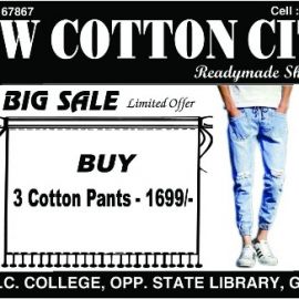 3 Cotton Pants 