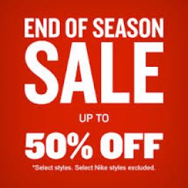 End Of Season Sale