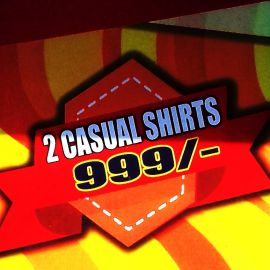 2 Casual Shirts 