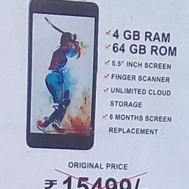 4 Gb Ram  With 64 Gb Rom 