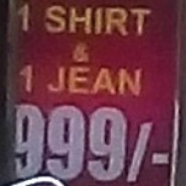 1 Shirt + 1 Jean