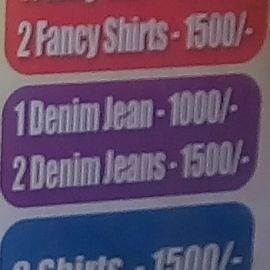 1 Fancy Shirt, 2 Fancy Shirts